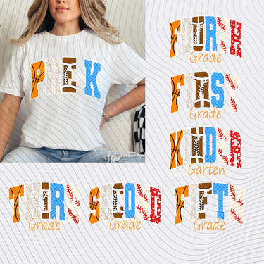 Sport Grade Level T-Shirt *Back to School Sale*